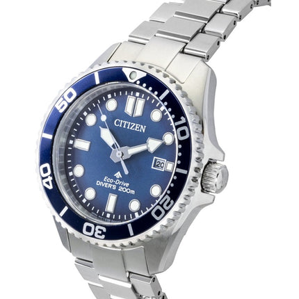 Orologio da uomo Citizen Promaster Dive in acciaio inossidabile con quadrante blu Eco-Drive BN0260-54L 200M