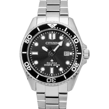 Orologio da uomo Citizen Promaster Dive in acciaio inossidabile con quadrante nero Eco-Drive BN0261-51E 200M