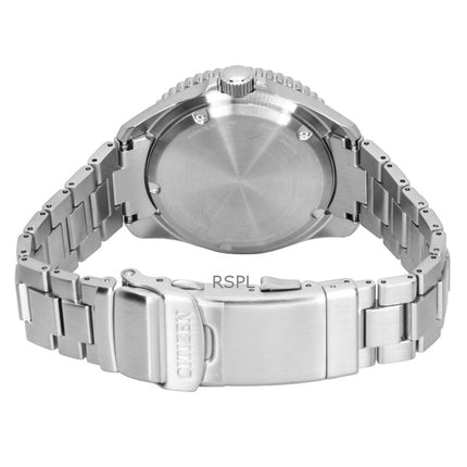 Orologio da uomo Citizen Promaster Dive in acciaio inossidabile con quadrante nero Eco-Drive BN0261-51E 200M