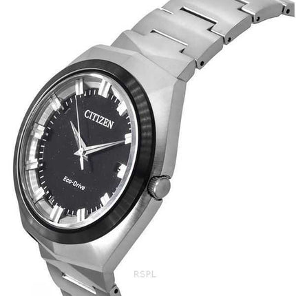 Orologio da uomo Citizen Eco-Drive 365 in acciaio inossidabile con quadrante nero BN1014-55E 100M