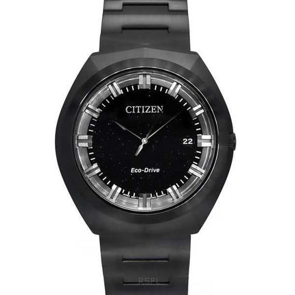 Orologio da uomo Citizen Eco-Drive 365 in acciaio inossidabile con quadrante nero BN1015-52E 100M