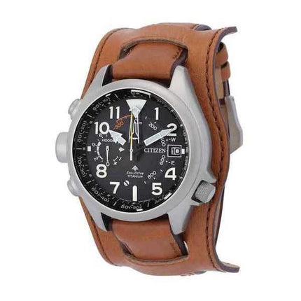 Orologio da uomo Citizen Promaster Land Series Super Titanium quadrante nero Eco-Drive BN4061-08E 200M