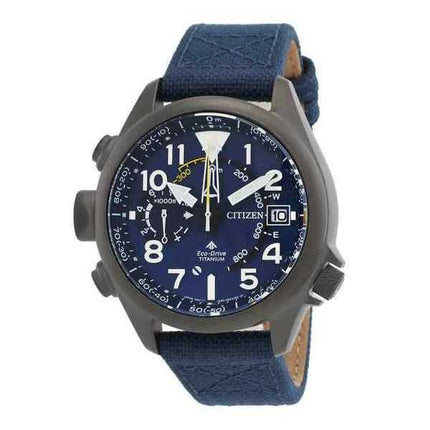 Orologio da uomo Citizen Promaster Altichron Super Titanium quadrante blu Eco-Drive BN4065-07L 200M