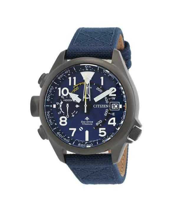 Orologio da uomo Citizen Promaster Altichron Super Titanium quadrante blu Eco-Drive BN4065-07L 200M