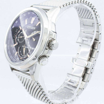 Orologio da uomo Citizen Calendrier Eco-Drive BU2020-70E cronografo World Time
