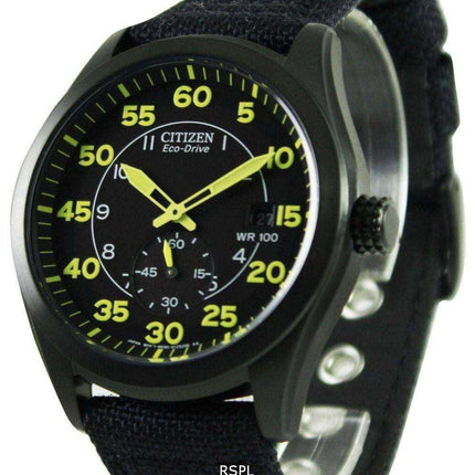 Orologio da uomo Citizen Eco-Drive Black Canvas Strap BV1085-14E