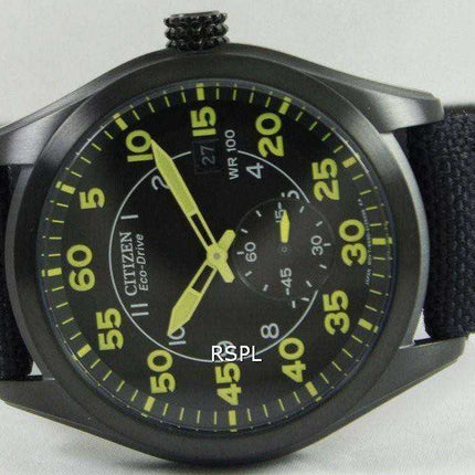 Orologio da uomo Citizen Eco-Drive Black Canvas Strap BV1085-14E