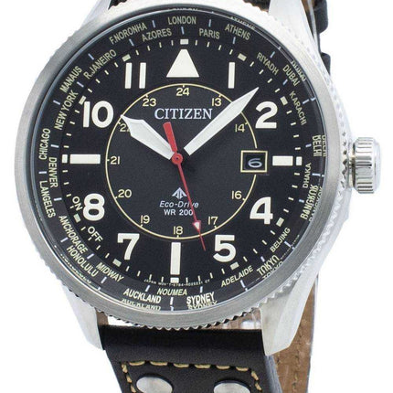 Orologio da uomo Citizen Promaster Nighthawk BX1010-02E World Time Eco-Drive 200M