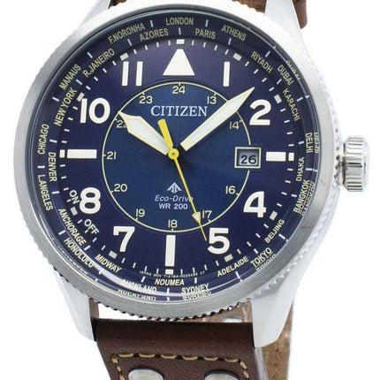 Orologio da uomo Citizen Promaster Nighthawk BX1010-11L World Time Eco-Drive 200M