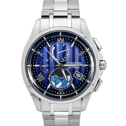 Orologio da uomo Citizen Attesa Limited Edition Super Titanium quadrante blu Eco-Drive BY1000-51L 100M