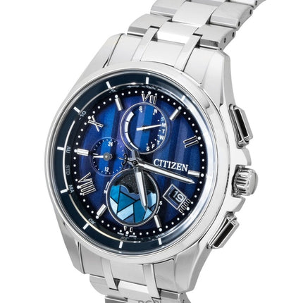 Orologio da uomo Citizen Attesa Limited Edition Super Titanium quadrante blu Eco-Drive BY1000-51L 100M