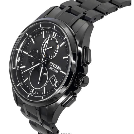Orologio da uomo Citizen Attesa Radiocontrollato Super Titanium Quadrante Nero Eco-Drive BY1006-62E 100M