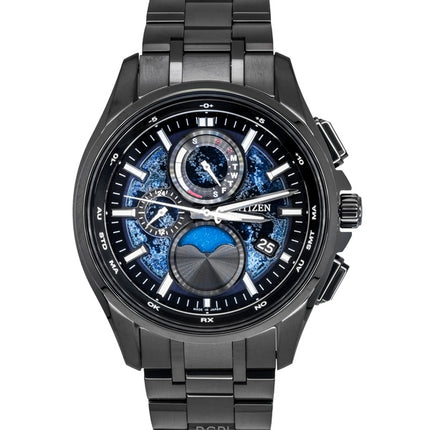 Orologio da uomo Citizen Eco-Drive Hakuto-R Super Titanium con fasi lunari e quadrante blu BY1008-67L 100M
