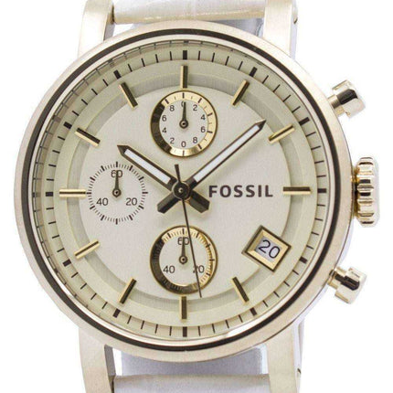 Fossil Original BoyFriend Chronograph Stainless Steel C181019-WHT Orologio da donna