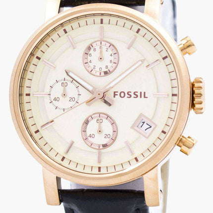 Orologio da donna Fossil Original BoyFriend Chronograph in acciaio inossidabile C181020-BLK