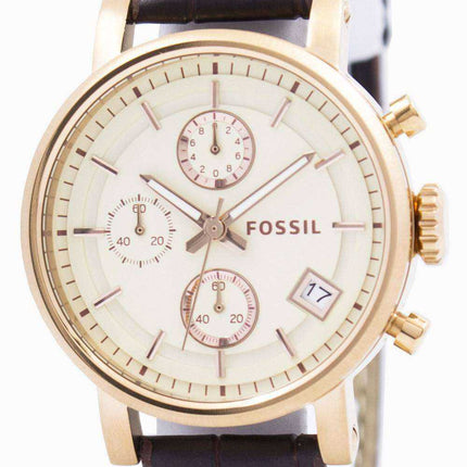Fossil Original BoyFriend Chronograph Stainless Steel C181020-BRW Orologio da donna