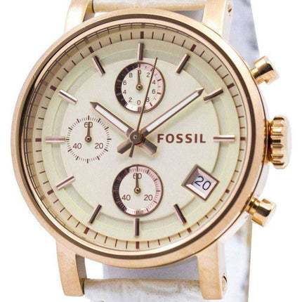 Orologio da donna Fossil Original BoyFriend Chronograph in acciaio inossidabile C181020-WHT