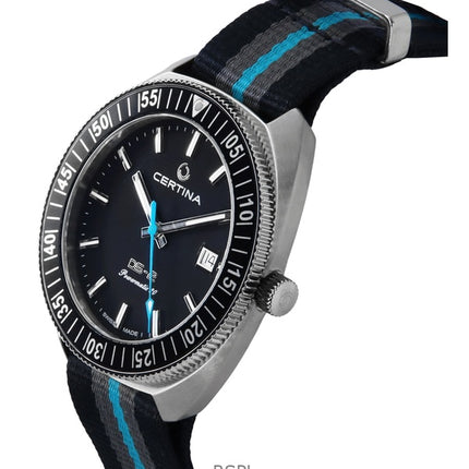 Orologio da uomo Certina DS-2 Sea Turtle Conservancy Special Edition con quadrante nero, automatico e subacqueo, C024.607.48.051.10, 200 m