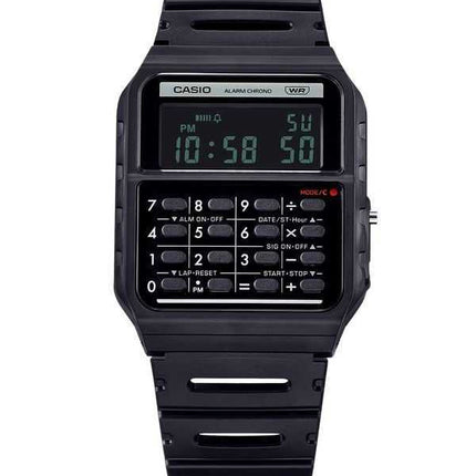 Casio POP Vintage Calculator Digitale Nero Cinturino in Resina Bio-Based Quarzo CA-53WB-1B Orologio Unisex