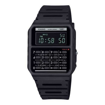 Casio POP Vintage Calculator Digitale Nero Cinturino in Resina Bio-Based Quarzo CA-53WB-1B Orologio Unisex