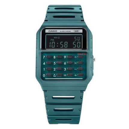 Casio POP Vintage Calculator Digital Green Bio-Based Resin Strap Quarzo CA-53WB-3B Orologio Unisex