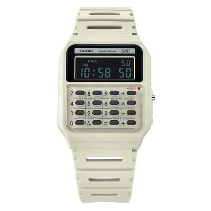 Casio POP Vintage Calculator Digitale Grigio Cinturino in Resina Bio-Based Quarzo CA-53WB-8B Orologio Unisex