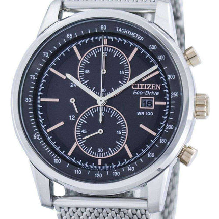 Orologio da uomo Citizen Eco-Drive con cinturino a bracciale cronografo cronografo CA0336-52H