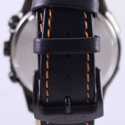 Orologio da uomo Citizen Eco Drive in pelle con cronografo CA0375-00E