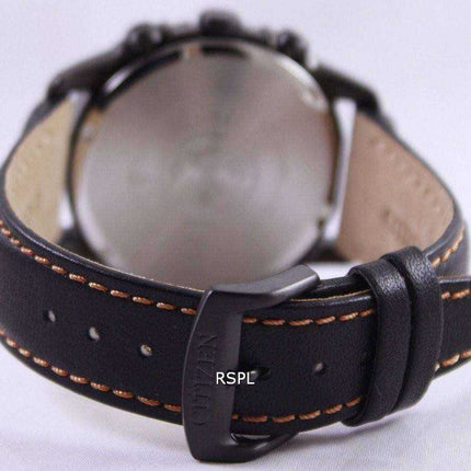 Orologio da uomo Citizen Eco Drive in pelle con cronografo CA0375-00E
