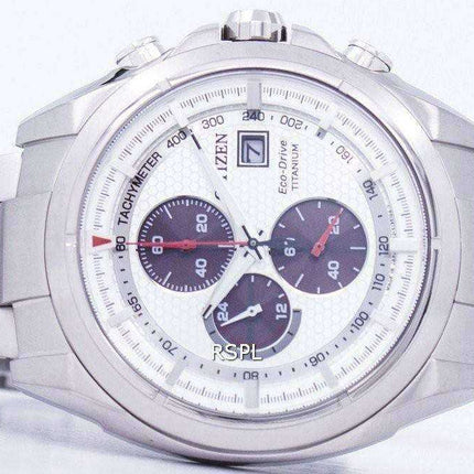 Orologio da uomo Citizen Eco-Drive in titanio con cronografo tachimetrico CA0551-50A