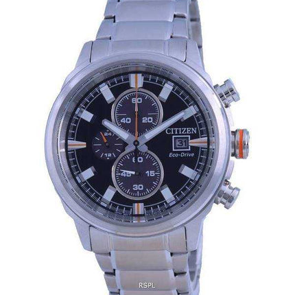 Orologio da uomo Citizen cronografo quadrante nero Eco-Drive CA0730-85E 100M