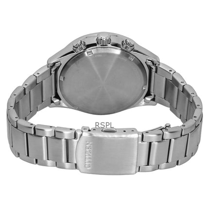 Orologio da uomo Citizen Eco-Drive Cronografo in acciaio inossidabile con quadrante verde CA0770-72X 100M