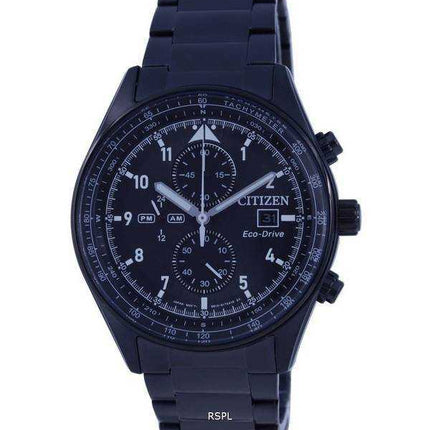Orologio Citizen Cronografo Quadrante Nero Acciaio Eco-Drive CA0775-87E 100M Orologio da Uomo