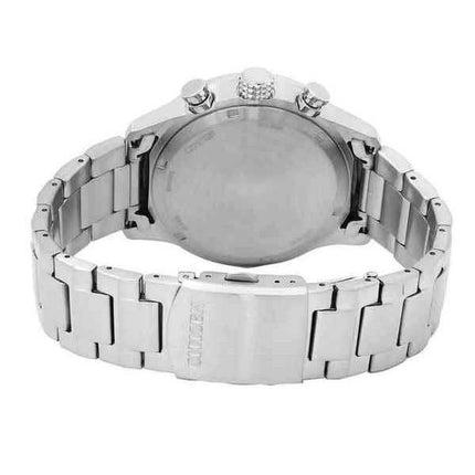 Orologio da uomo Citizen Eco-Drive cronografo in acciaio inossidabile quadrante nero CA0790-83E 100M