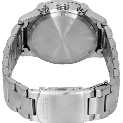 Orologio da uomo Citizen Pilot in acciaio inossidabile con quadrante blu cronografo Eco-Drive CA0790-83L 100M