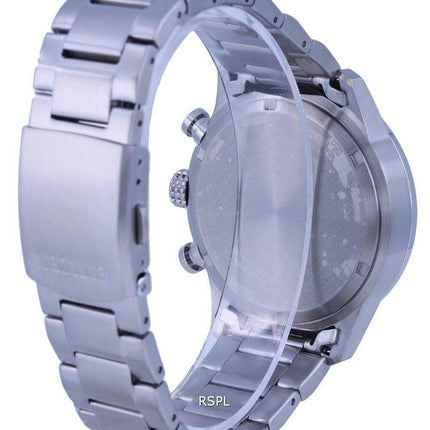 Orologio da uomo Citizen Aviator Eco-Drive cronografo in acciaio inossidabile quadrante verde CA0791-81X 100M