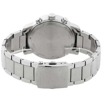 Orologio da uomo Citizen Eco-Drive cronografo in acciaio inossidabile quadrante nero CA0840-87E 100M