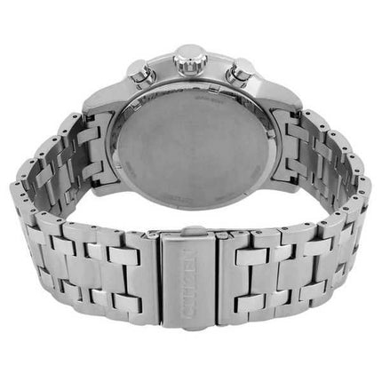 Orologio da uomo Citizen Brycen cronografo in acciaio inossidabile quadrante blu Eco-Drive CA0850-59L 100M