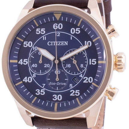 Orologio da uomo Citizen cronografo in pelle di vitello eco-drive CA4213-26L 100M