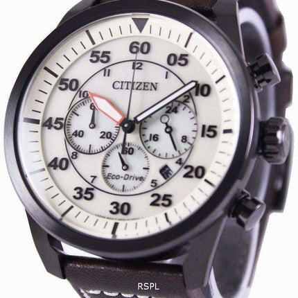 Orologio da uomo Citizen Eco-Drive Aviator Chronograph CA4215-04W