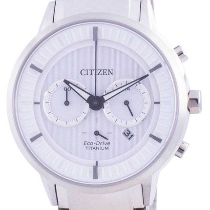 Orologio da uomo Citizen Super Titanium quadrante bianco Eco Drive CA4400-88A 100M