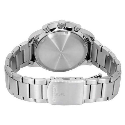 Orologio da uomo Citizen Eco-Drive Chronograph in acciaio inossidabile con quadrante bianco CA4500-91A 100M