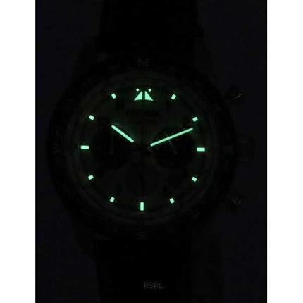 Orologio da uomo Citizen Eco-Drive cronografo cinturino in pelle quadrante avorio CA4559-13A 100M