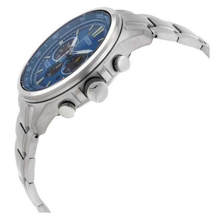 Orologio da uomo Citizen Super Titanium Cronografo quadrante blu Eco-Drive CA4570-88L 100M