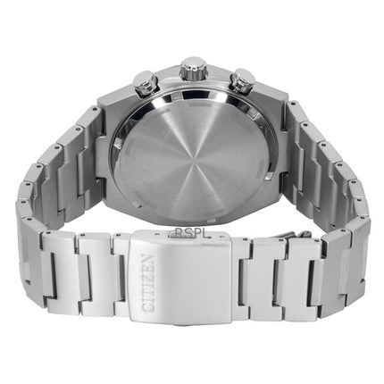 Orologio da uomo Citizen Zenshin Super Titanium Cronografo Quadrante Verde Eco-Drive CA4610-85X 100M