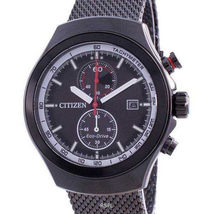 Orologio da uomo Citizen cronografo quadrante nero Eco-Drive CA7015-82E 100M