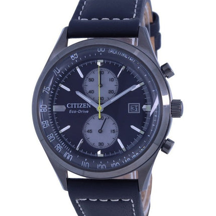 Orologio da uomo Citizen Chandler cronografo quadrante nero Eco-Drive CA7027-08E 100M
