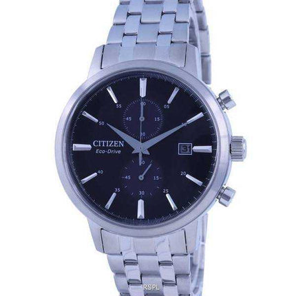 Orologio Citizen Classic Cronografo Quadrante Nero Acciaio Inossidabile Eco-Drive CA7060-88E Orologio da Uomo