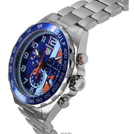 Tag Heuer Formula 1 Cronografo X Gulf Acciaio Inox Quadrante Blu Quarzo Diver's CAZ101AT.BA0842 200M Orologio da Uomo
