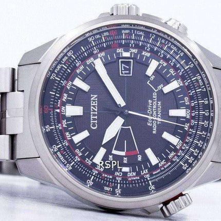 Orologio da uomo Citizen Eco-Drive Radio Perpetual Calendar World Time CB0141-55E